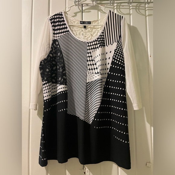 PICADILLY abstract blouse XXL EUC - Picture 1 of 8